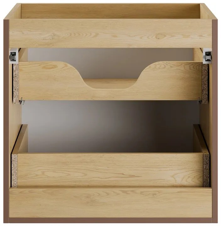 Závěsná skříňka pod umyvadlo Nordic 120 cm dub cremona