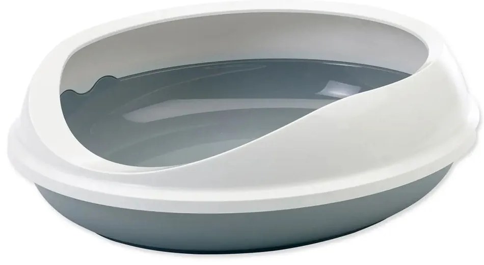 Bielo-sivý mačací záchod 49x55 cm Savic Figaro – Plaček Pet Products