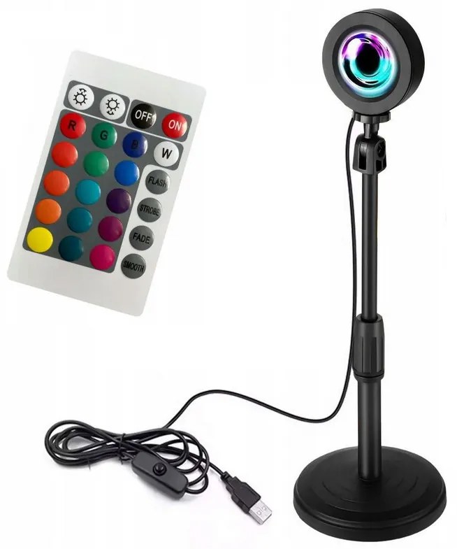 Pronett XJ5003 RGB lampa SUNSET s diaľkovým ovládaním