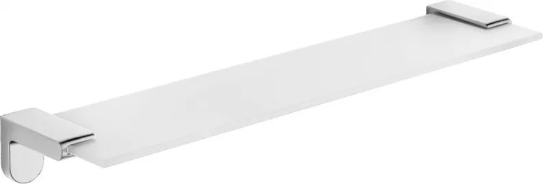 Mexen Lea závesná sklenená polička, chrómová - 7026037-00