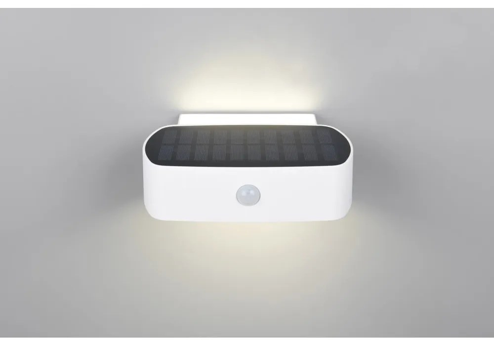 LED nástenné solárne vonkajšie svietidlo (výška 6 cm) Bilbao – Trio