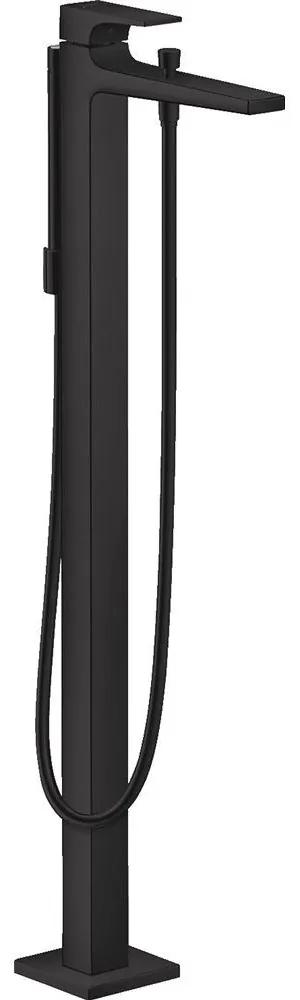 HANSGROHE Metropol páková vaňová batéria voľne stojaca na podlahe, plná páka, matná čierna, 32532670