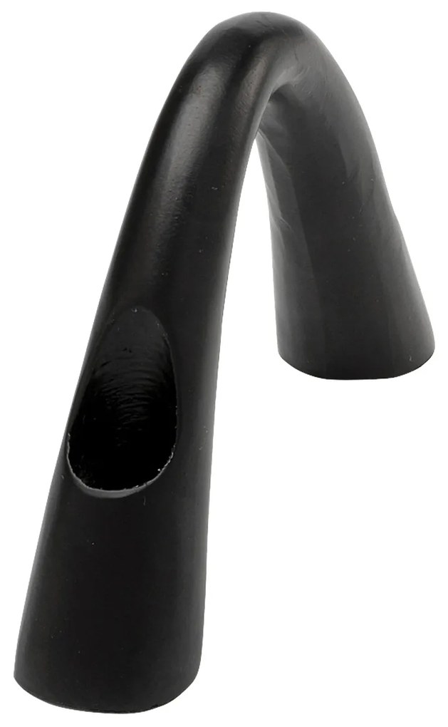 Bow Duo svietnik čierny 13 cm