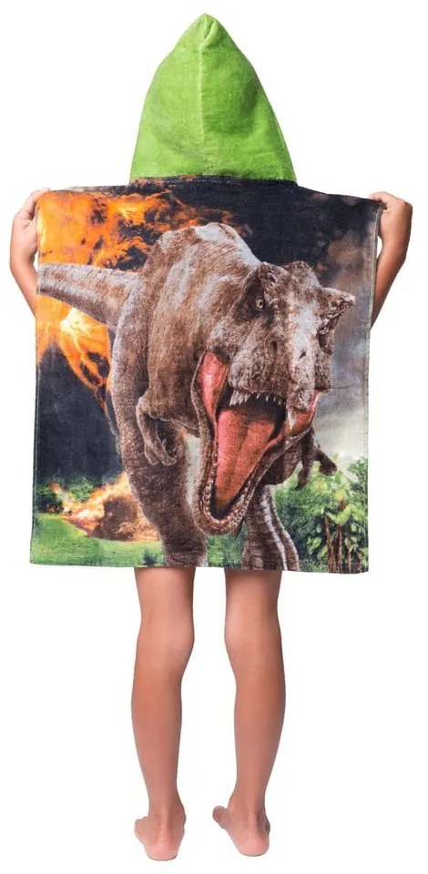 Bavlnené detské pončo veľkosť 3-8 rokov Jurassic World "Volcano" – Jerry Fabrics