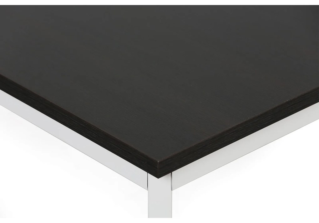 Jedálenský stôl TRIVIA, sivá podnož, 1200 x 800 mm, wenge