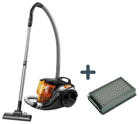 Rowenta - Bezsáčkový vysávač COMPACT POWER 1,5l 750W/230V čierna/oranžová