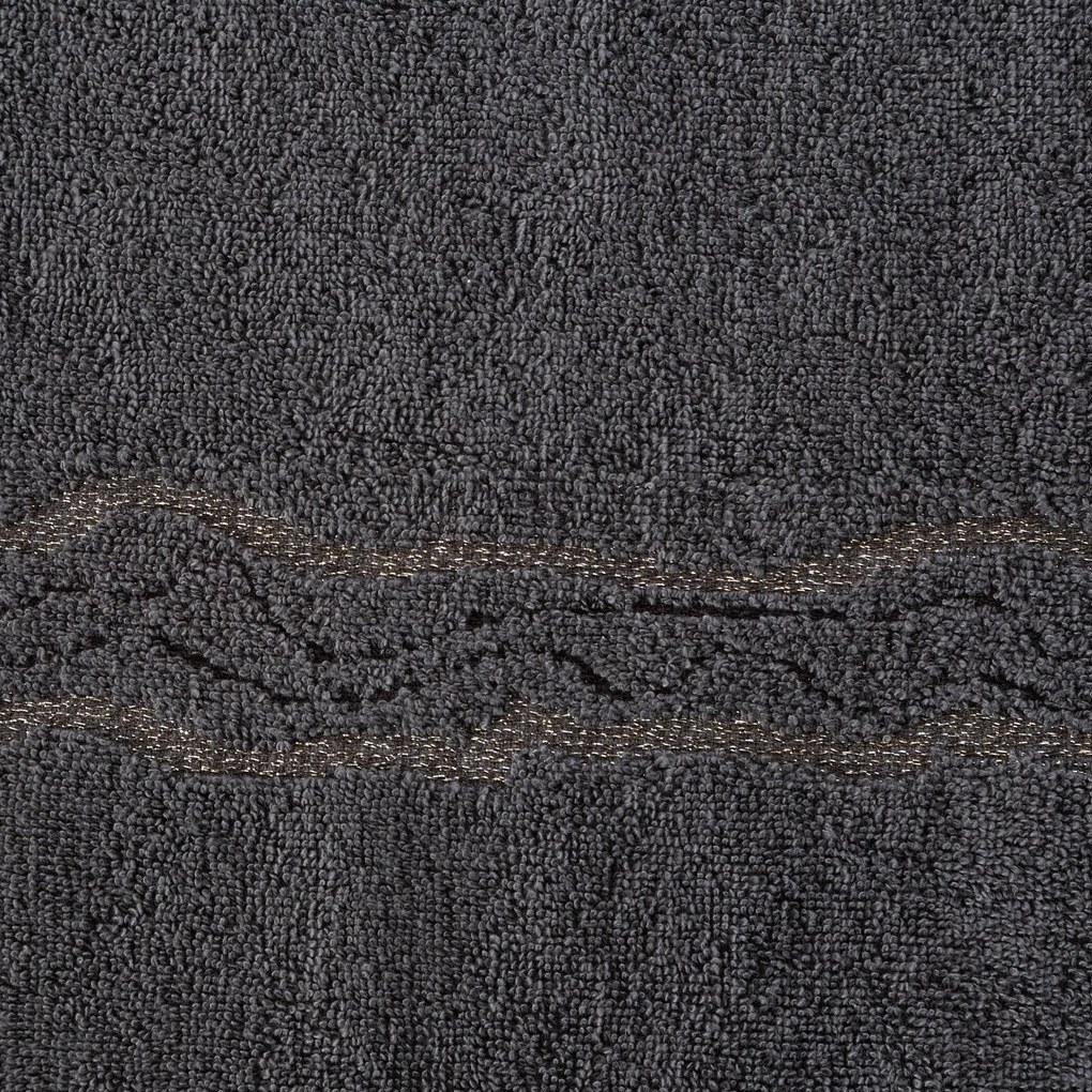 BAVLNENÝ UTERÁK KARIN 50X90 CM TMAVOSIVÁ