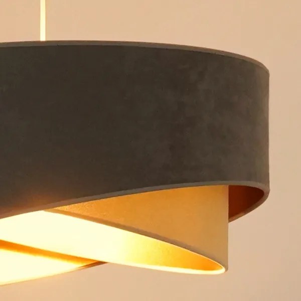 Brilagi - LED Luster na lanku LYRA 1xE27/15W/230V šedá/béžová/zlatá