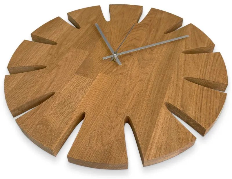 Drevené hodiny luxusný dizajn s prírodným spracovaním | SENTOP MAS014-AMBER