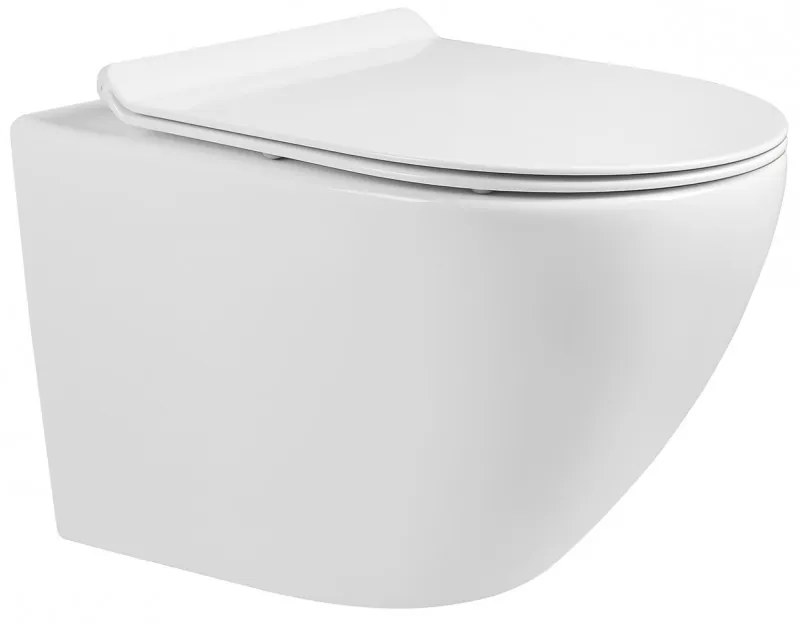 Závesný set GEBERIT Duofix Basic+ WC LENA RIMLESS 48 x 36 cm + pomaly padajúca doska Slim