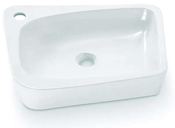 Bathco 4001 - Umývadlo na dosku ARAGON 50 x 40,5 cm porcelán/biela