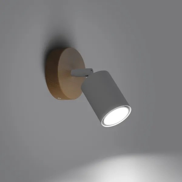 Sollux SL.1285 - Nástenné bodové svietidlo VERDO 1xGU10/10W/230V biela