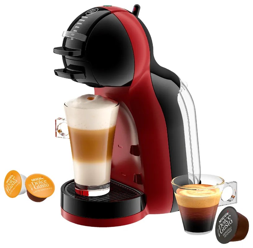 Kapsulový kávovar KRUPS Nescafé Dolce Gusto Mini Me KP123H10 Čerešňovo červený/Čierny