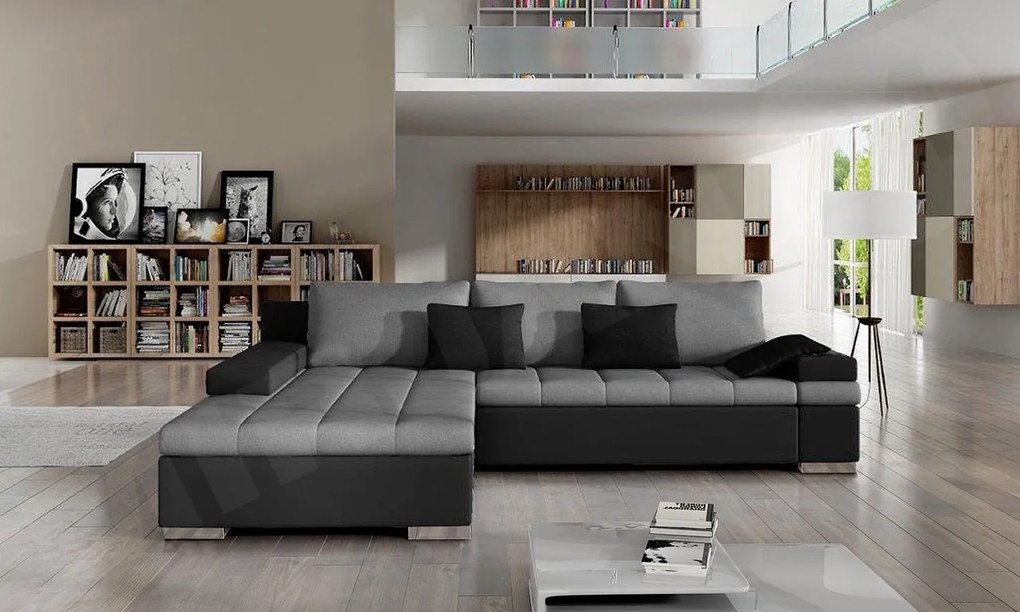 Rohová sedačka Kanton, Dostupné poťahy: Nazar 225.05 + Muna 14, Strana: ľavá