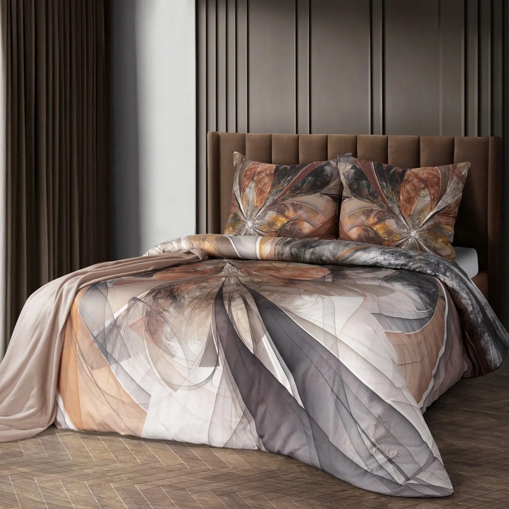 MAKOSATÉNOVÉ OBLIEČKY EVA MINGE LUMEA 200X220 CM, 2 KS 70X80 CM VZOROVANÉ