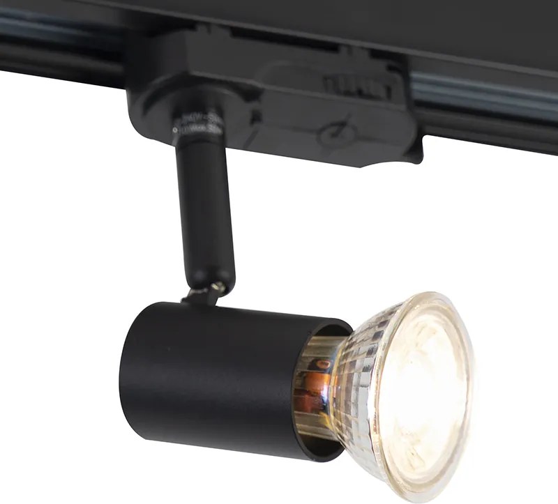 Koľajnicové svetlo 3-fázové čierne - Jeany