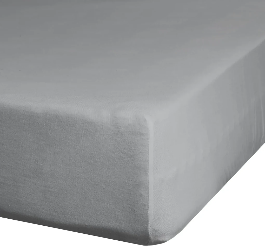 JERSEY PRESTIERADLO 220X240 CM, VÝŠKA 30 CM SIVÉ