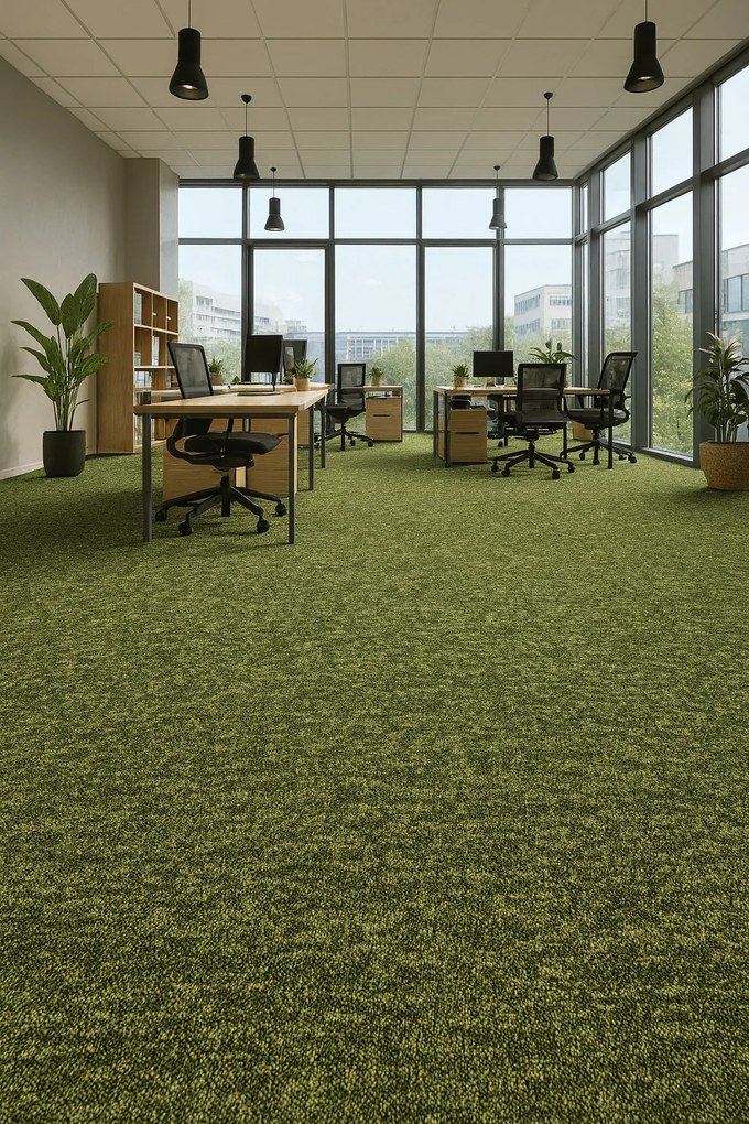 Koberec metráž Mammut 8048 zelený, na mieru, šíře 4m, zelená, ab (mriežka), chodba / predsieň, Timzo