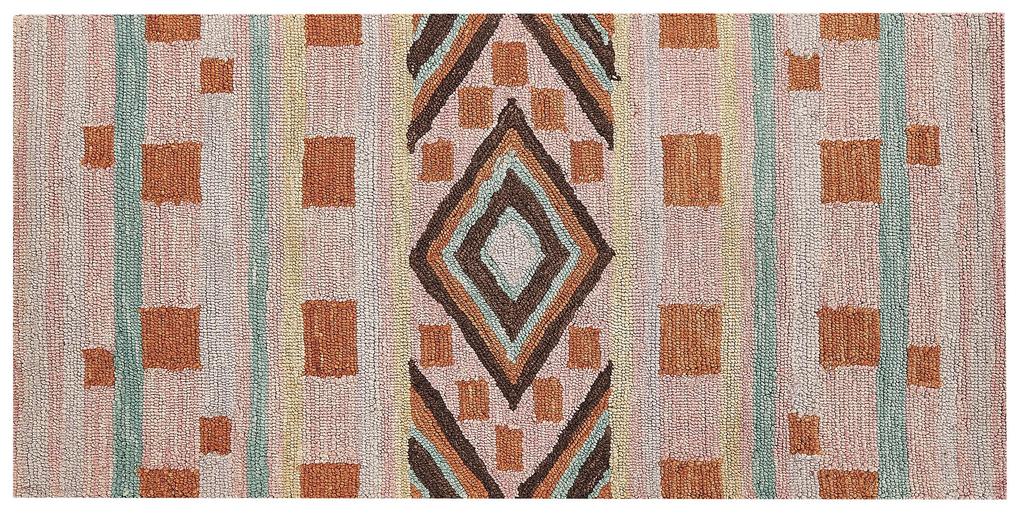 Vlnený koberec 80 x 150 cm viacfarebný YOMRA Beliani