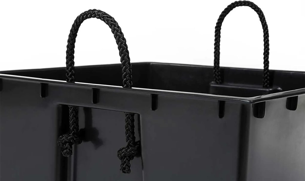 PLASTOVÝ KVETINÁČ PORTO 68X35X35 CM IMITÁCIA BETÓNU SIVÁ