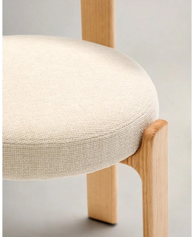 Béžová/v prírodnej farbe jedálenská stolička z jaseňového dreva Granite – Kave Home