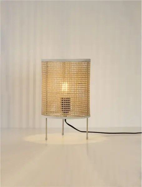 Dizajnová stolová lampa Canto prírodná