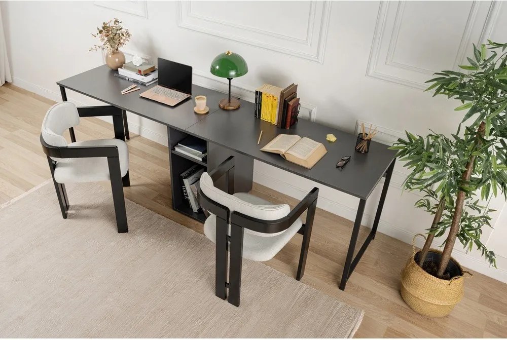 Matný pracovný stôl 60x240 cm Twin – Kalune Design