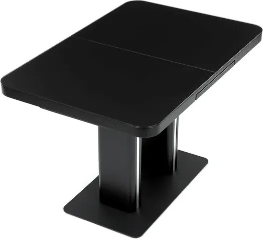 Jedálenský stôl 120x80 cm, rozkladací HT-D1926 BK čierny
