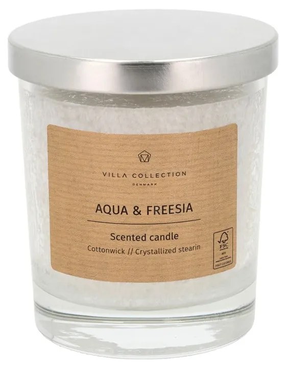 Vonná sviečka doba horenia 40 h Kras: Aqua &amp; Freesia – Villa Collection