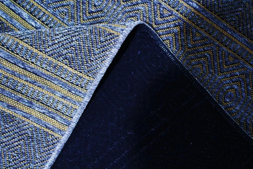 BE Koberec Saran G001  BLUE – modrý obdĺžnikový Rozmer: 80x150 cm