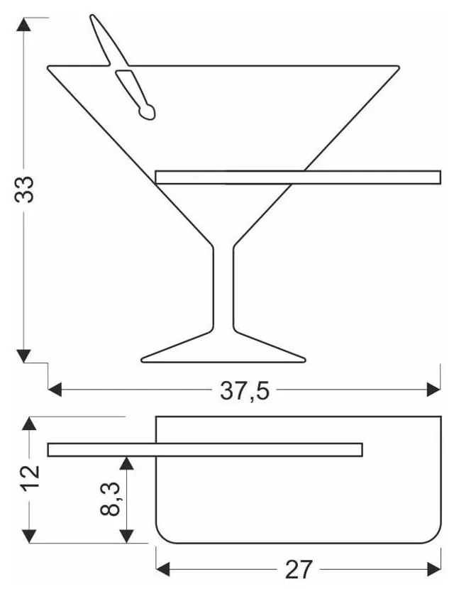 Modré LED nástenné svietidlo Piccolo – Candellux Lighting