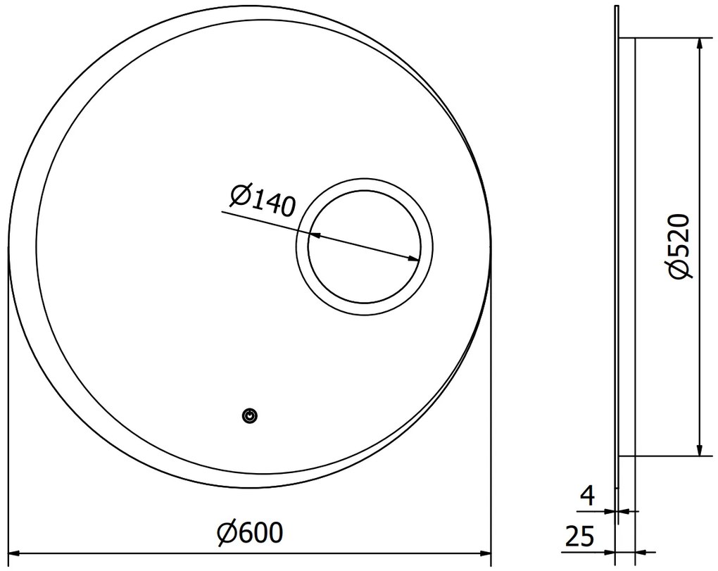 Mexen Ella, LED kúpeľňové zrkadlo s podsvietením a kozmetickým zrkadielkom 60x60 cm, 6000K, ochrana proti zahmlievaniu, 9811-060-060-611-00