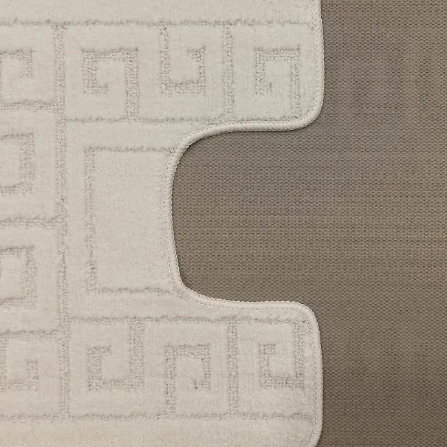 Sada kúpeľňových koberčekov Montana Ethnic Pearl White