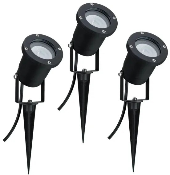 Paulmann 98897 - SADA 3xLED GU10/3,5W IP65 Vonkajšia lampa 230V