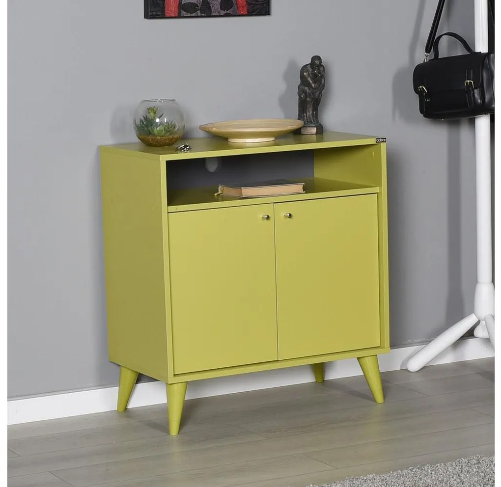 Adore Furniture Komoda 79x73 cm zelená 479ADR1736