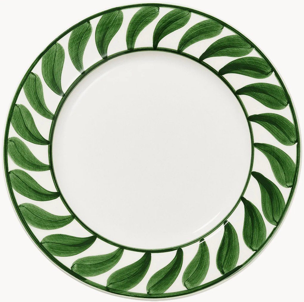 Ručne maľovaný plytký tanier Swirl