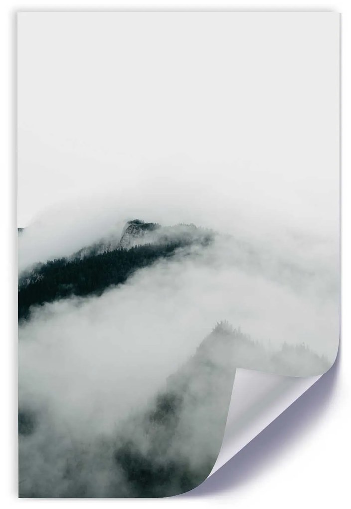 Gario Plagát Hory v oblakoch Farba rámu: Bez rámu, Rozmery: 40 x 60 cm