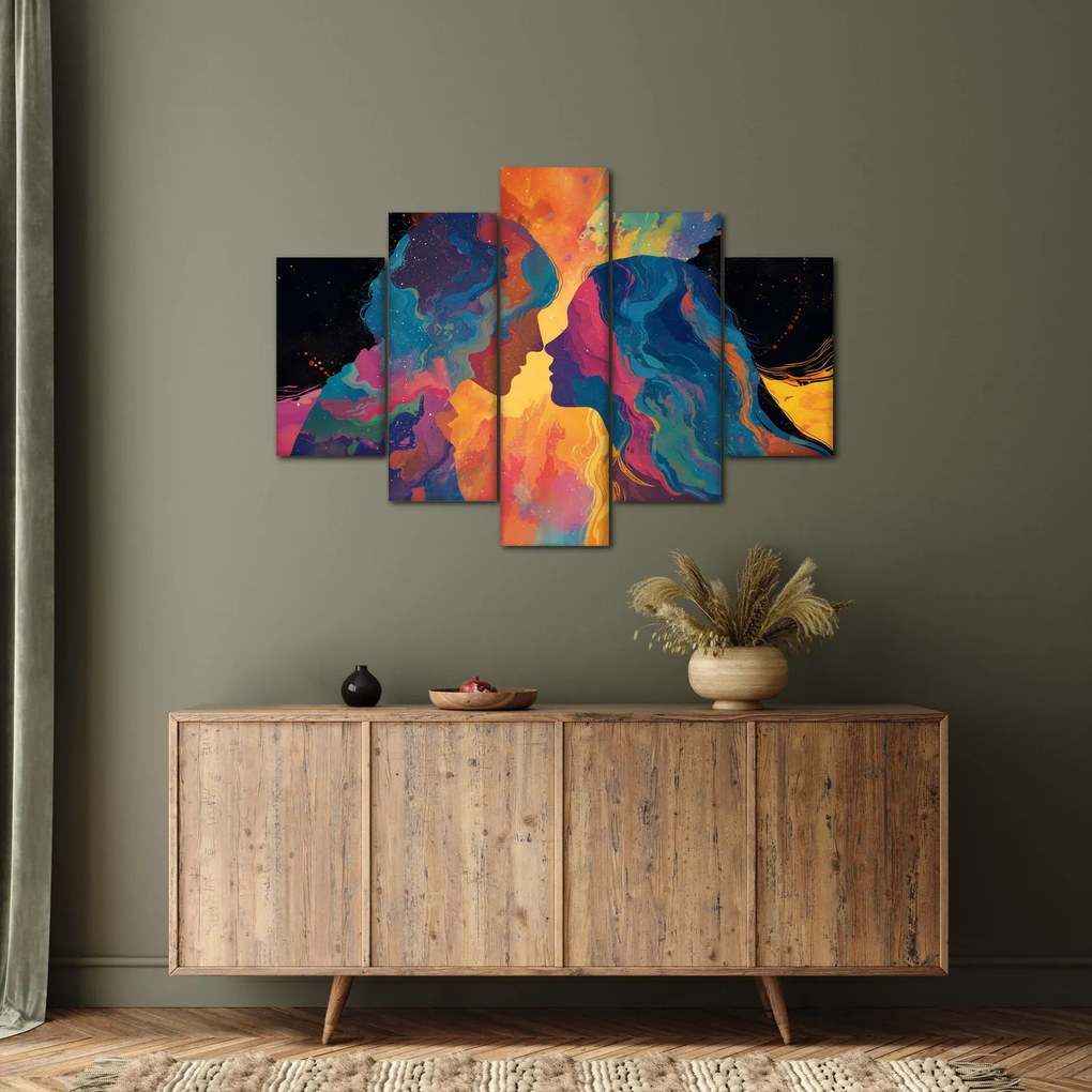 Obraz - Vesmírna láska (150x105 cm)