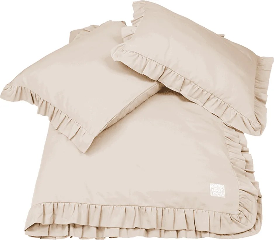 Posteľná bielizeň s volánom – prírodná Margaret od 140x200 cm 200x220 cm