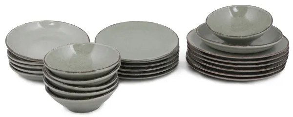 Jedálenská súprava 24 ks zelená/porcelán