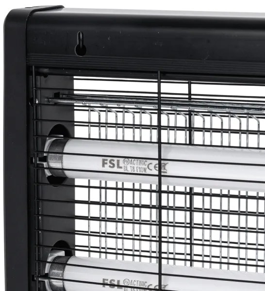 Brilagi - Elektrický lapač hmyzu 2xUV/10W/230V 60 m2 čierna