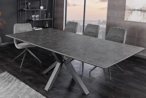 Rozkladací jedálenský stôl Eternity 46624 160/200x90cm Ceramik graphite - Komfort-nábytok