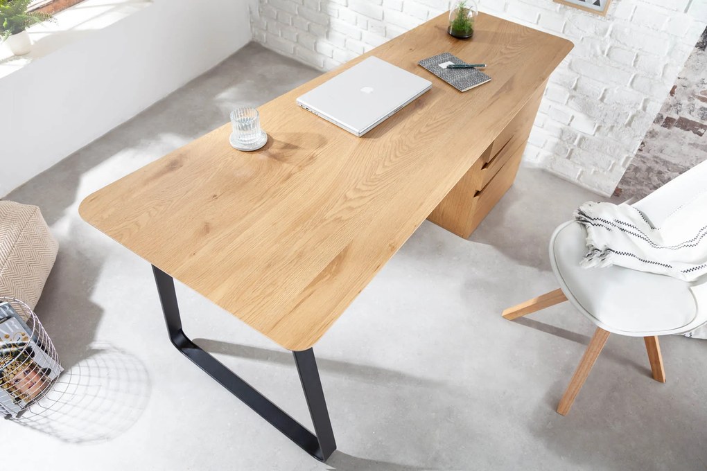 Písací stôl Studio 160cm dubový vzhľad