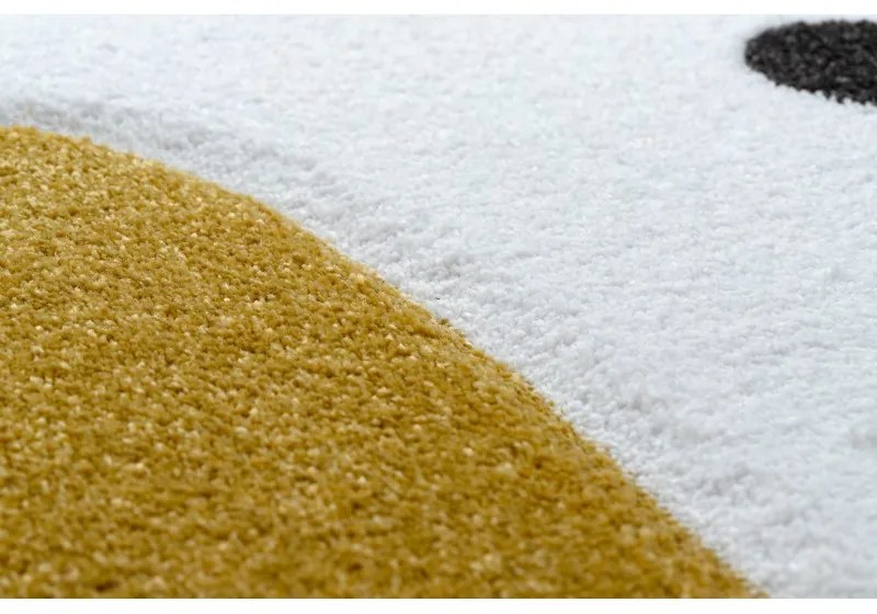 Detský kusový koberec Petit Bunny grey kruh, 160x160 (priemer) kruh, šedá, detská izba, Dywany Łuszczów