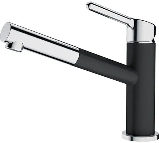 Drezová batéria Franke s vyťahovacou sprškou chrom/onyx 115.0623.057