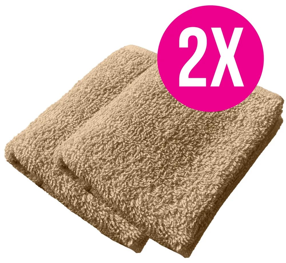 2x froté uterák Homa RIAN BEIGE 30x50 cm