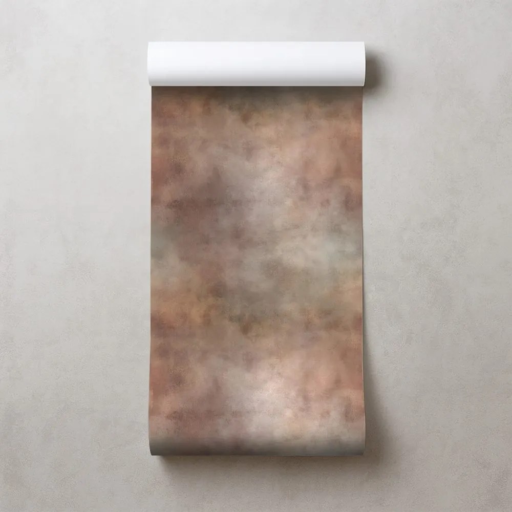 Tapeta jemné zemité akvarelové tóny