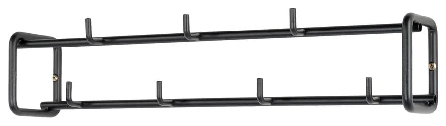 Čierny kovový nástenný vešiak Clint – Spinder Design