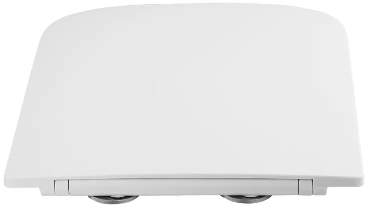 Gamma Venice, toaletné WC sedátko 435x362mm z duroplastu s pomalým zatváraním, biela, GMA-VENICE