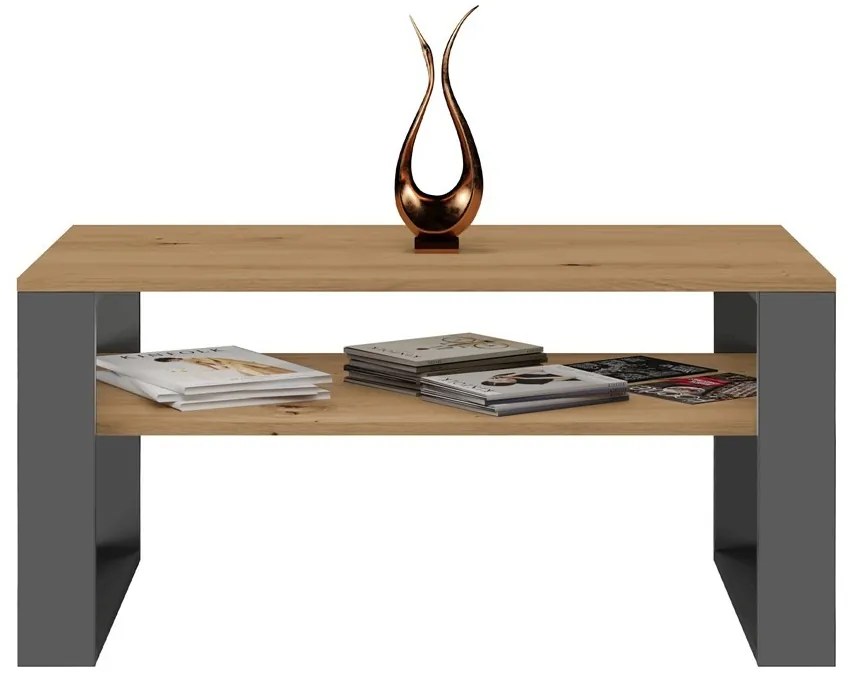 Konferenční stolek Lawa MODERN 1P dub artisan/antracit